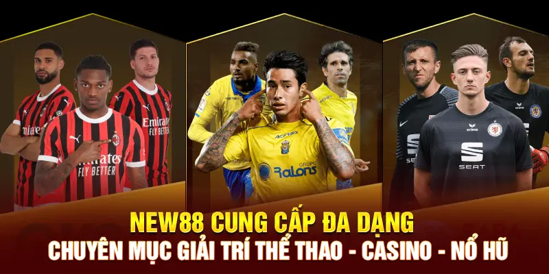 NEW88 cung cấp đa dạng các chuyên mục giải trí
