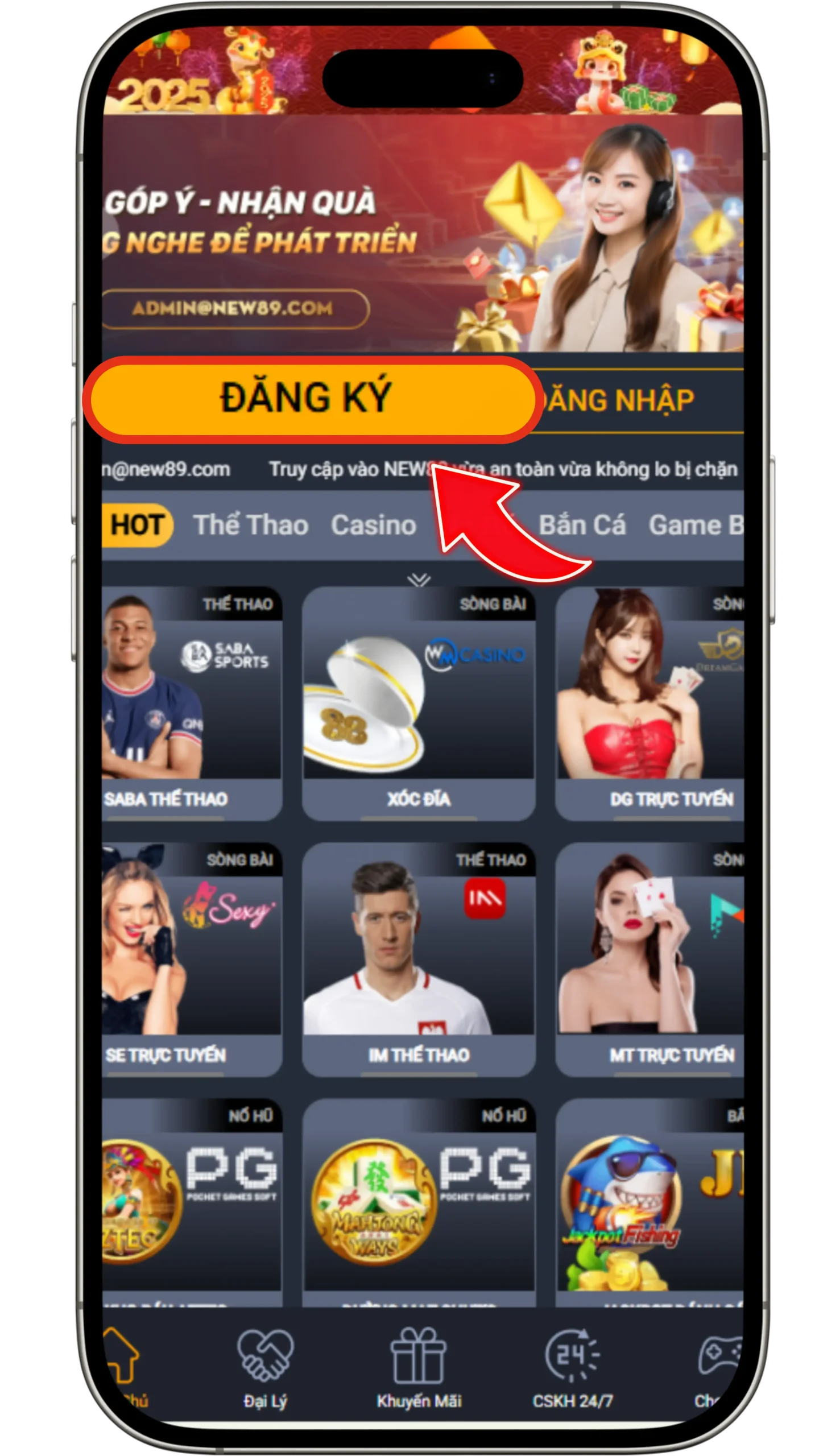 Truy cập trang chủ New88